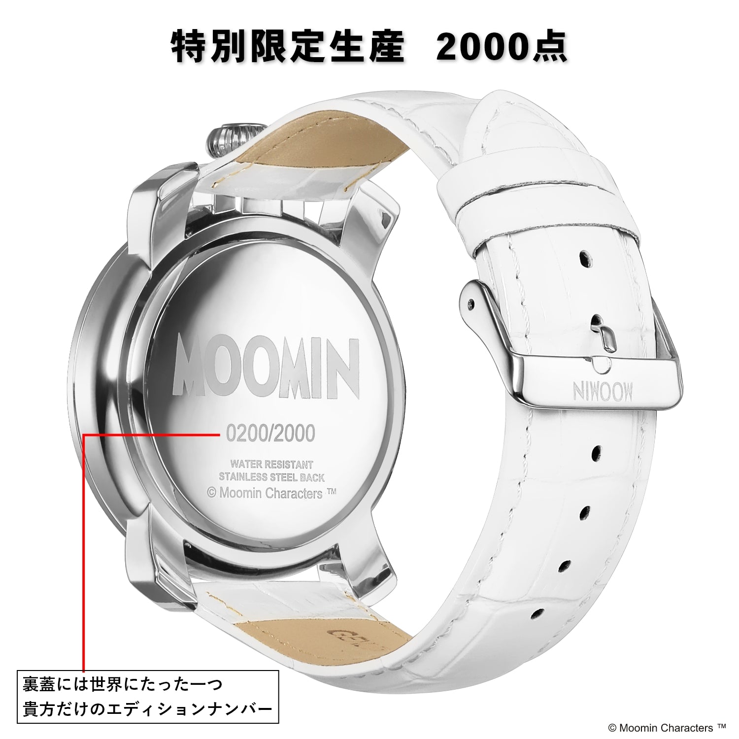ムーミンキャラクターズ腕時計 ファンタジーカラーシルバー