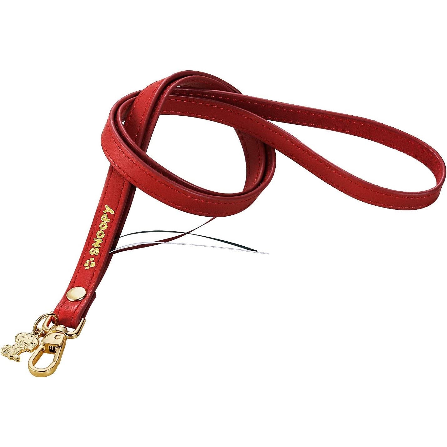 スヌーピー/SNOOPY]イタリアンソフトレザー ネックストラップ(レッド)