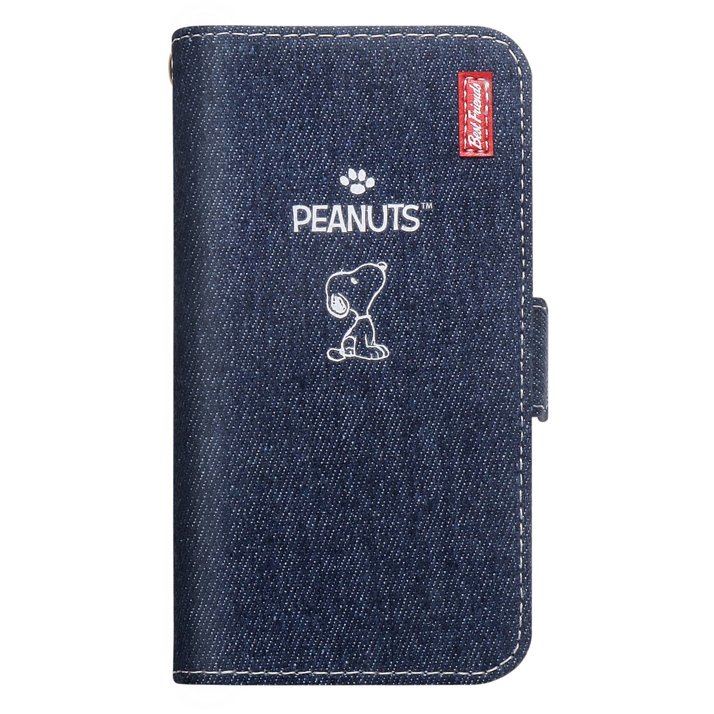 [スヌーピー/SNOOPY](アイフォン)iPhone16e用 デニム生地 手帳型ケース